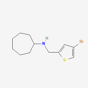 N-[(4-bromothiophen-2-yl)methyl]cycloheptanamine