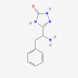 3-(1-Amino-2-phenylethyl)-4,5-dihydro-1H-1,2,4-triazol-5-one