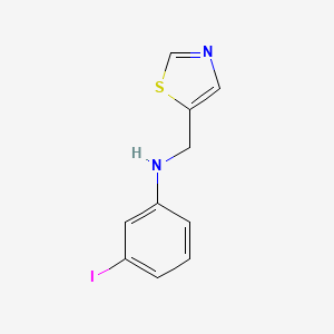 molecular formula C10H9IN2S B13251920 3-Iodo-N-(thiazol-5-ylmethyl)aniline 