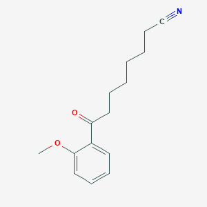 B1325193 8-(2-Methoxyphenyl)-8-oxooctanenitrile CAS No. 898786-56-6