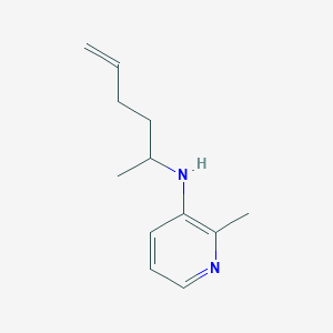 molecular formula C12H18N2 B13251937 N-(Hex-5-en-2-yl)-2-methylpyridin-3-amine 