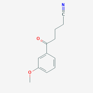 B1325194 5-(3-Methoxyphenyl)-5-oxovaleronitrile CAS No. 898786-58-8