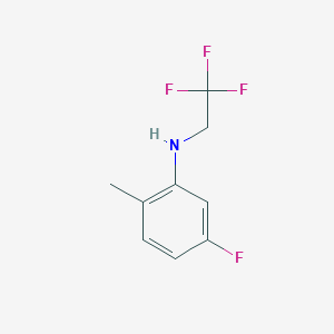 5-fluoro-2-methyl-N-(2,2,2-trifluoroethyl)aniline