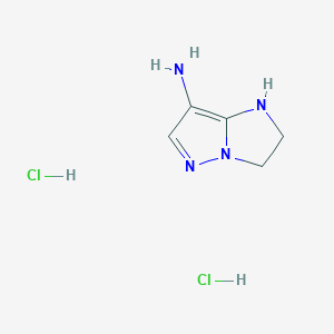 1H,2H,3H-Pyrazolo[1,5-a]imidazol-7-amine dihydrochloride