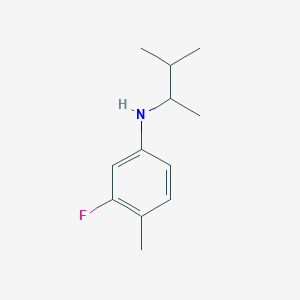 3-fluoro-4-methyl-N-(3-methylbutan-2-yl)aniline