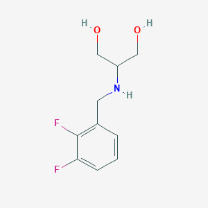 molecular formula C10H13F2NO2 B13251960 2-{[(2,3-Difluorophenyl)methyl]amino}propane-1,3-diol 