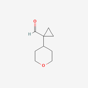 1-(Oxan-4-yl)cyclopropane-1-carbaldehyde