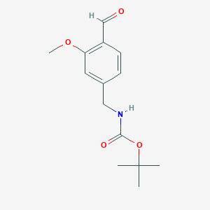 tert-Butyl N-[(4-formyl-3-methoxyphenyl)methyl]carbamate