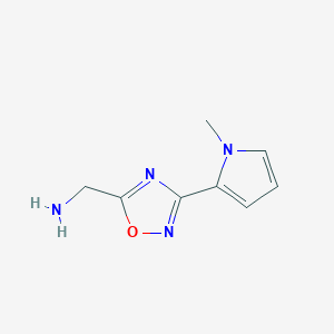 (3-(1-methyl-1H-pyrrol-2-yl)-1,2,4-oxadiazol-5-yl)methanamine