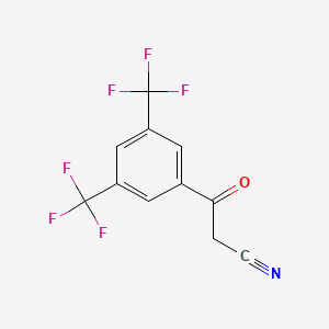 molecular formula C11H5F6NO B1325204 3,5-双(三氟甲基)苯甲腈 CAS No. 267880-81-9