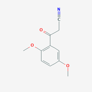 B1325205 2,5-Dimethoxybenzoylacetonitrile CAS No. 898787-03-6