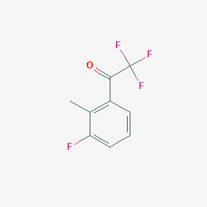 molecular formula C9H6F4O B1325212 2,2,2-三氟-1-(3-氟-2-甲基苯基)乙酮 CAS No. 886370-05-4