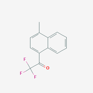 molecular formula C13H9F3O B1325213 1-(4-Methylnaphthyl) trifluoromethyl ketone CAS No. 886370-33-8