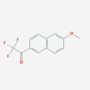 molecular formula C13H9F3O2 B1325214 2,2,2-Trifluoro-1-(6-methoxynaphthalen-2-yl)ethanone CAS No. 886370-42-9