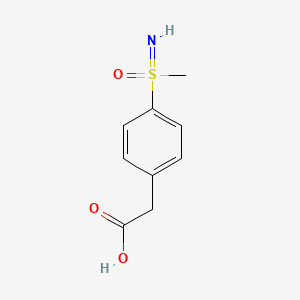 2-{4-[Imino(methyl)oxo-lambda6-sulfanyl]phenyl}acetic acid