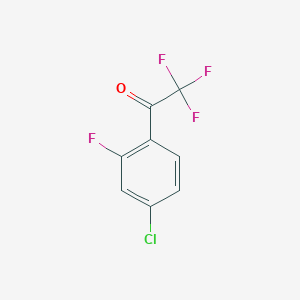 molecular formula C8H3ClF4O B1325216 4'-氯-2'-氟-2,2,2-三氟苯乙酮 CAS No. 886370-99-6