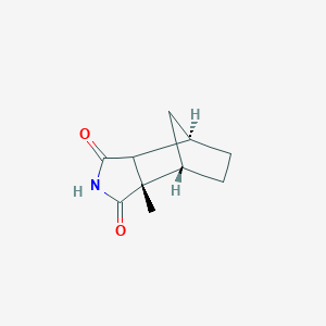 molecular formula C10H13NO2 B13252163 (1S,2S,7R)-2-Methyl-4-azatricyclo[5.2.1.0,2,6]decane-3,5-dione 