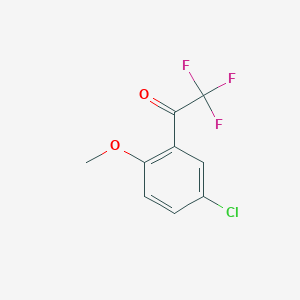 molecular formula C9H6ClF3O2 B1325219 5'-Chloro-2'-methoxy-2,2,2-trifluoroacetophenone CAS No. 886371-34-2