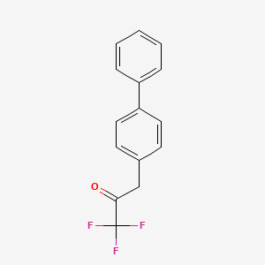 molecular formula C15H11F3O B1325221 3-([1,1'-Biphenyl]-4-yl)-1,1,1-trifluoropropan-2-one CAS No. 898787-43-4