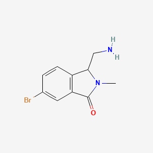 3-(Aminomethyl)-6-bromo-2-methyl-2,3-dihydro-1H-isoindol-1-one