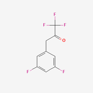 molecular formula C9H5F5O B1325224 3-(3,5-Difluorophenyl)-1,1,1-trifluoro-2-propanone CAS No. 898787-49-0