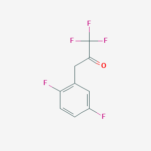 molecular formula C9H5F5O B1325225 3-(2,5-Difluorophenyl)-1,1,1-trifluoro-2-propanone CAS No. 898787-51-4
