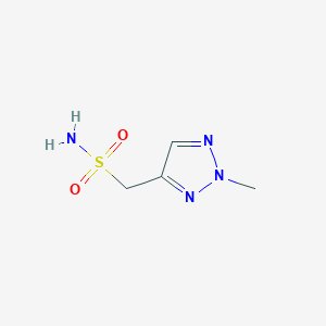 molecular formula C4H8N4O2S B13252260 (2-Methyl-2H-1,2,3-triazol-4-yl)methanesulfonamide 