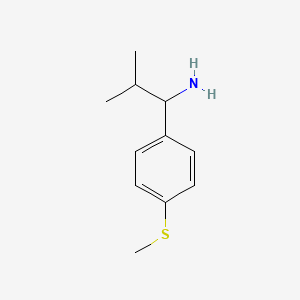 2-Methyl-1-(4-methylthiophenyl)propylamine