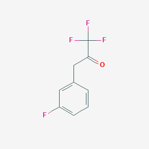 molecular formula C9H6F4O B1325227 3-(3-Fluorophenyl)-1,1,1-trifluoro-2-propanone CAS No. 898787-55-8