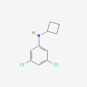 molecular formula C10H11Cl2N B13252282 3,5-dichloro-N-cyclobutylaniline 