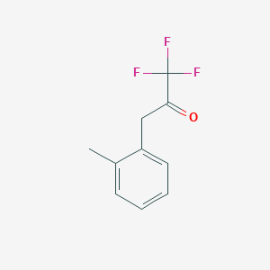 molecular formula C10H9F3O B1325229 3-(2-Methylphenyl)-1,1,1-trifluoro-2-propanone CAS No. 75199-81-4