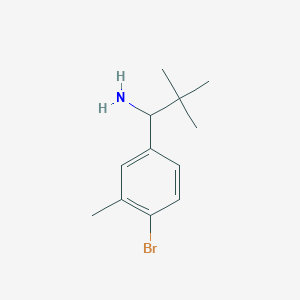 1-(4-Bromo-3-methylphenyl)-2,2-dimethylpropan-1-amine