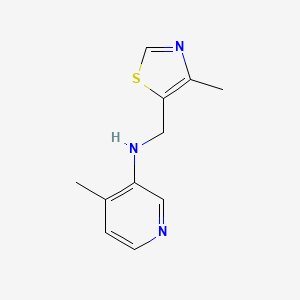 4-methyl-N-[(4-methyl-1,3-thiazol-5-yl)methyl]pyridin-3-amine