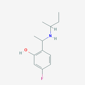 2-{1-[(Butan-2-yl)amino]ethyl}-5-fluorophenol