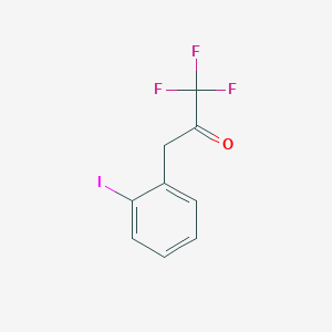 B1325233 3-(2-Iodophenyl)-1,1,1-trifluoro-2-propanone CAS No. 898787-65-0