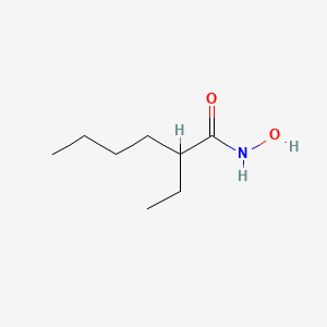 molecular formula C8H17NO2 B13252344 2-ethyl-N-hydroxyhexanamide CAS No. 36369-08-1