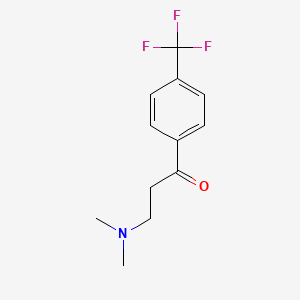 molecular formula C12H14F3NO B13252345 3-(Dimethylamino)-1-[4-(trifluoromethyl)phenyl]propan-1-one CAS No. 634924-04-2