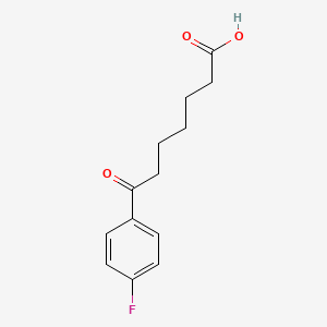 molecular formula C13H15FO3 B1325238 7-(4-Fluorophenyl)-7-oxoheptanoic acid CAS No. 898787-95-6