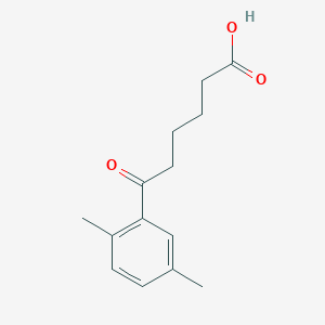 molecular formula C14H18O3 B1325239 6-(2,5-二甲苯基)-6-氧代己酸 CAS No. 861556-61-8