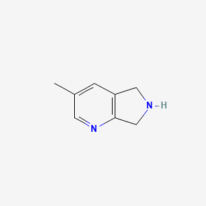 molecular formula C8H10N2 B13252393 3-Methyl-5H,6H,7H-pyrrolo[3,4-B]pyridine 