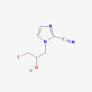 1-(3-Fluoro-2-hydroxypropyl)-1H-imidazole-2-carbonitrile