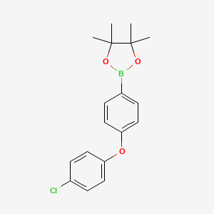 2-[4-(4-Chlorophenoxy)phenyl]-4,4,5,5-tetramethyl-1,3,2-dioxaborolane