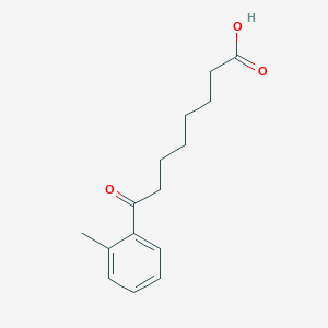 molecular formula C15H20O3 B1325249 8-(2-Methylphenyl)-8-oxooctanoic acid CAS No. 898765-36-1