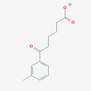 molecular formula C13H16O3 B1325250 6-(3-甲基苯基)-6-氧代己酸 CAS No. 56721-44-9