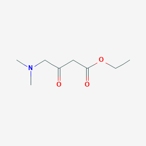 molecular formula C8H15NO3 B13252508 Ethyl 4-(dimethylamino)-3-oxobutanoate 