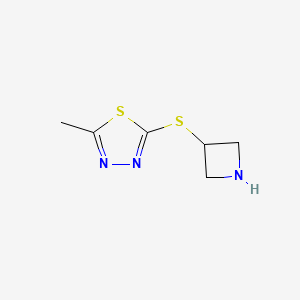 2-(Azetidin-3-ylsulfanyl)-5-methyl-1,3,4-thiadiazole