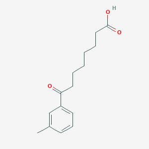 molecular formula C15H20O3 B1325252 8-(3-Methylphenyl)-8-oxooctanoic acid CAS No. 898765-42-9