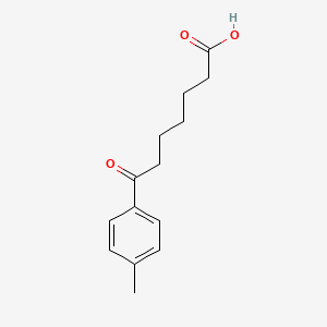 molecular formula C14H18O3 B1325253 7-(4-Methylphenyl)-7-oxoheptanoic acid CAS No. 35333-09-6