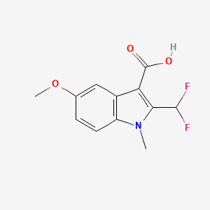 2-(Difluoromethyl)-5-methoxy-1-methyl-1H-indole-3-carboxylic acid