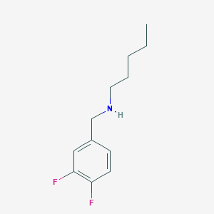 molecular formula C12H17F2N B13252532 [(3,4-Difluorophenyl)methyl](pentyl)amine 